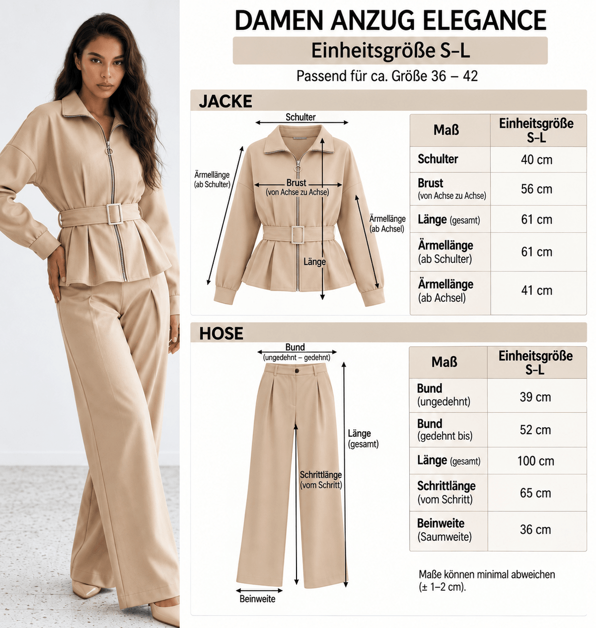 Damen Anzug Elegance kaufen für stilvolle Anlässe - Milano Royal Boutique