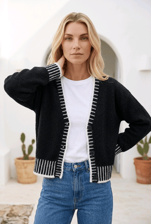 Damen Cardigan Tofi – Kuscheliger Strickcardigan - Milano Royal Boutique
