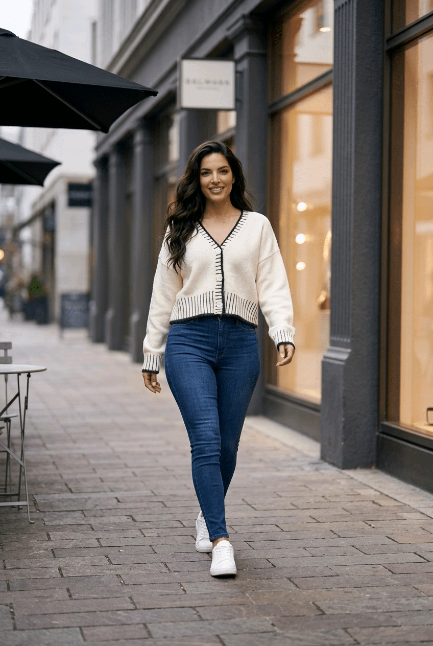 Damen Cardigan Tofi – Kuscheliger Strickcardigan - Milano Royal Boutique