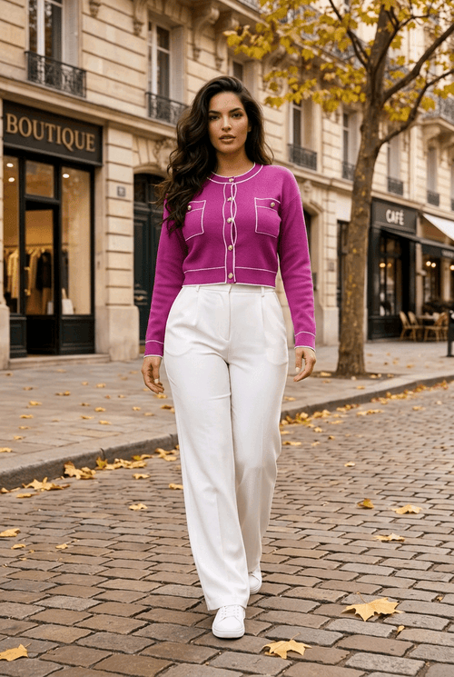 Damen-Cardigan Tuti – Strickjacke aus Italien - Milano Royal Boutique