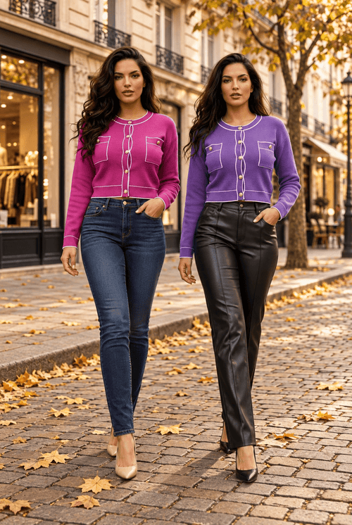 Damen-Cardigan Tuti – Strickjacke aus Italien - Milano Royal Boutique