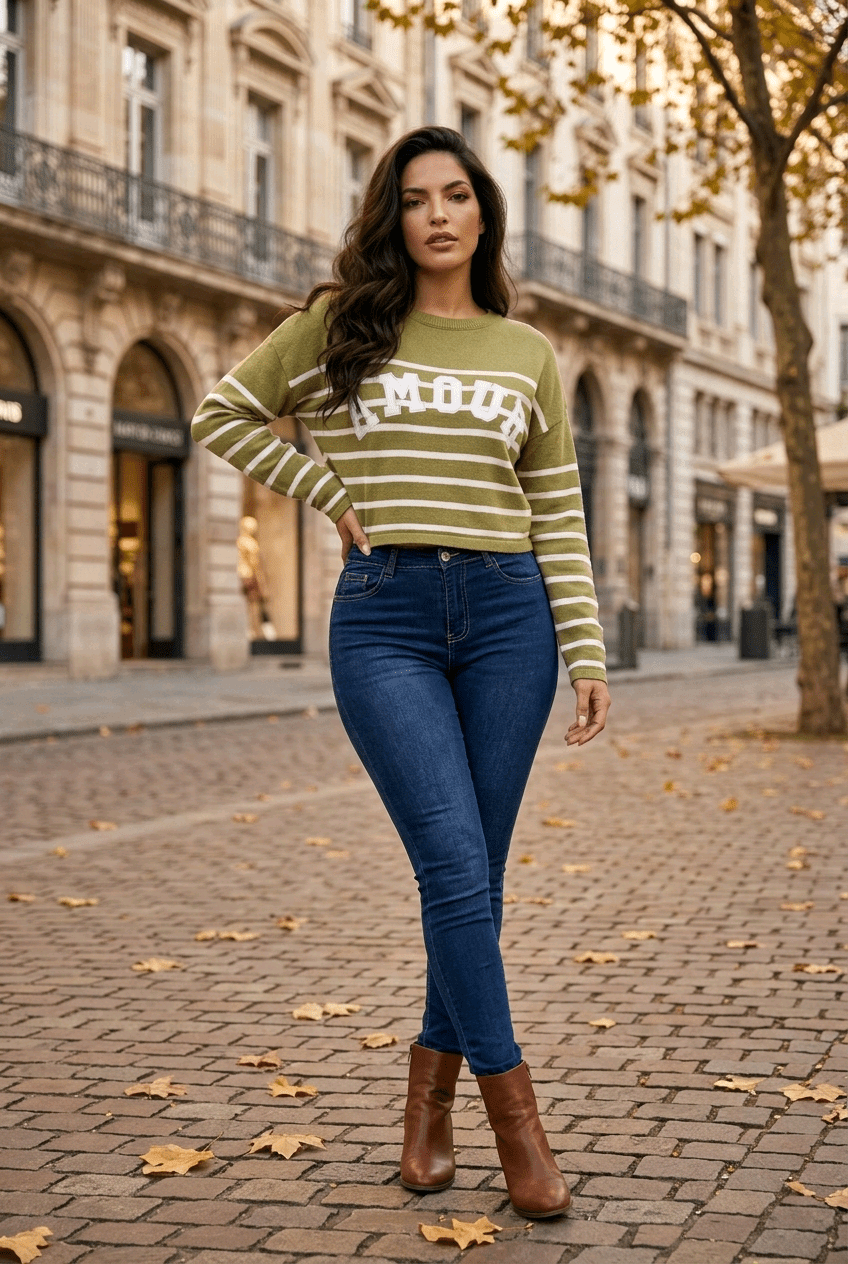 Damen-Pullover Amour – vielseitiger Strick aus Italien - Milano Royal Boutique
