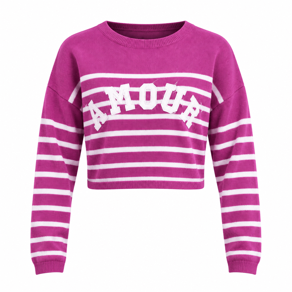 Damen-Pullover Amour – vielseitiger Strick aus Italien - Milano Royal Boutique