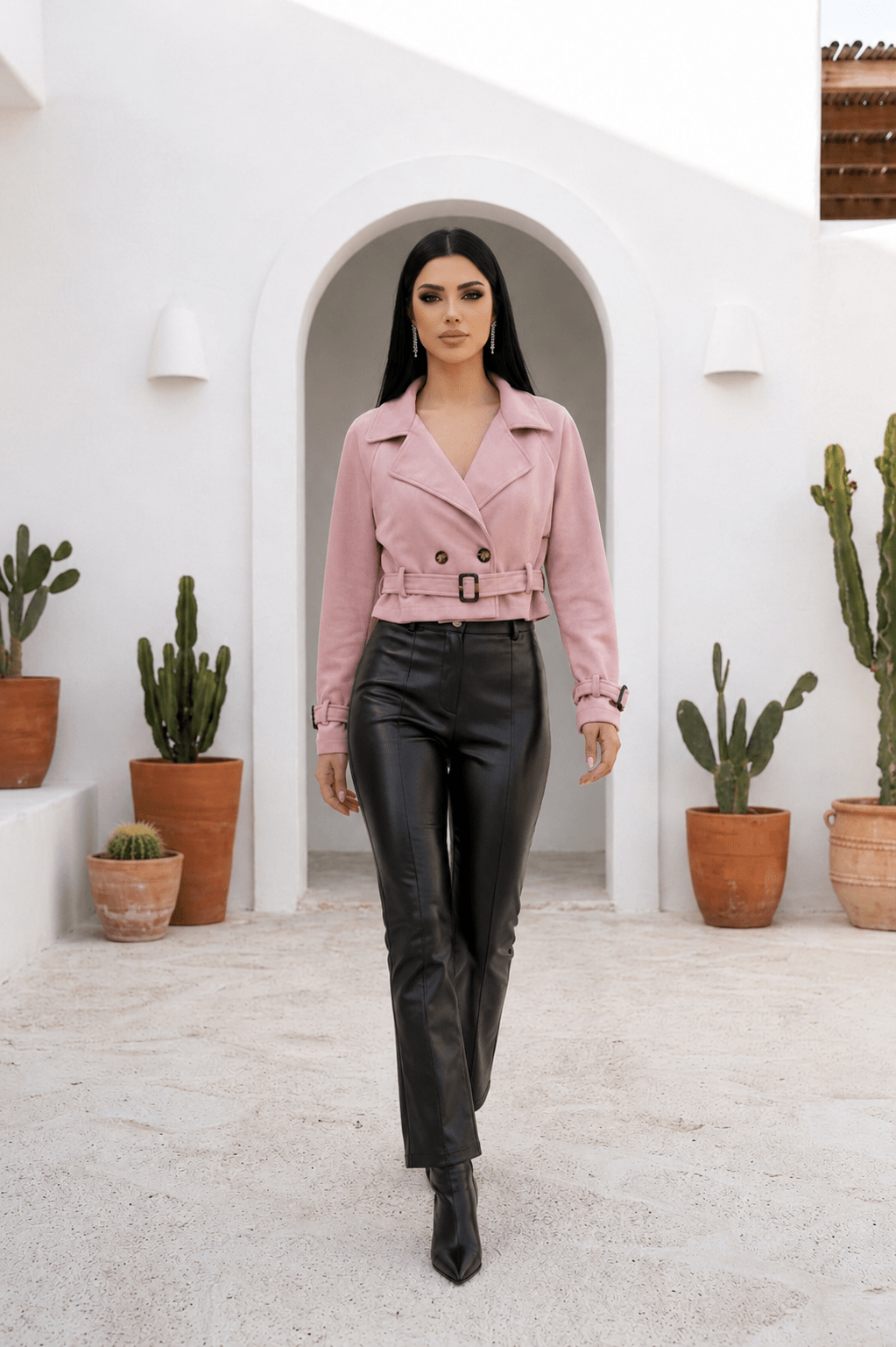 Jacke Wild – Kurze Wildleder-Optik Jacke | Made in Italy - Milano Royal Boutique