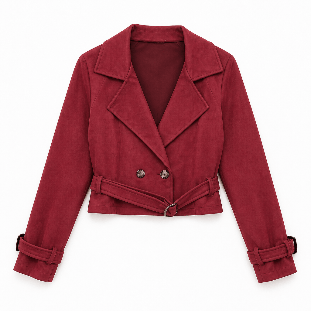 Jacke Wild – Kurze Wildleder-Optik Jacke | Made in Italy - Milano Royal Boutique