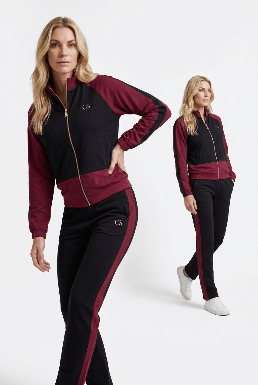 Jogginganzug Damen – Loungewear Set mit goldenen Details | Milano Royal Boutique - Milano Royal Boutique