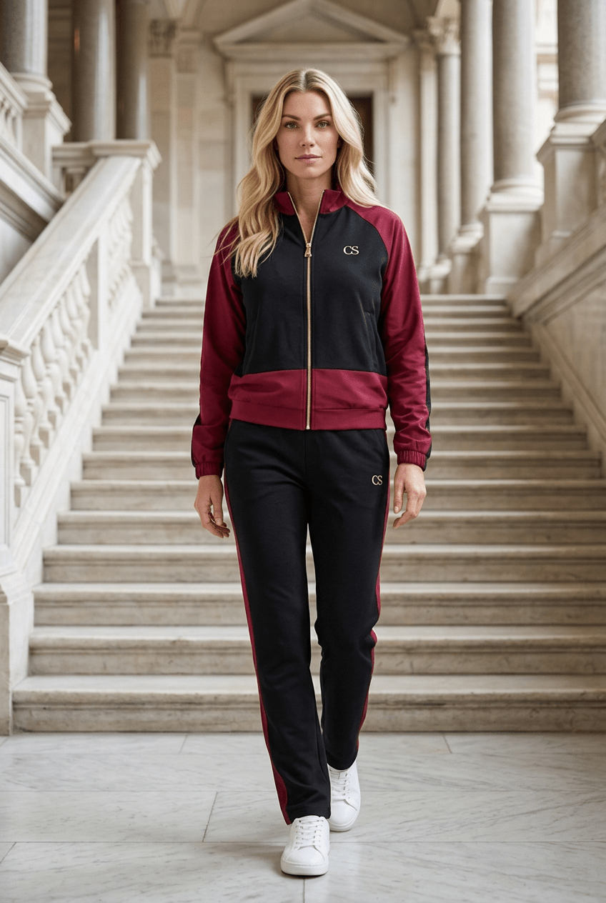 Jogginganzug Damen – Loungewear Set mit goldenen Details | Milano Royal Boutique - Milano Royal Boutique