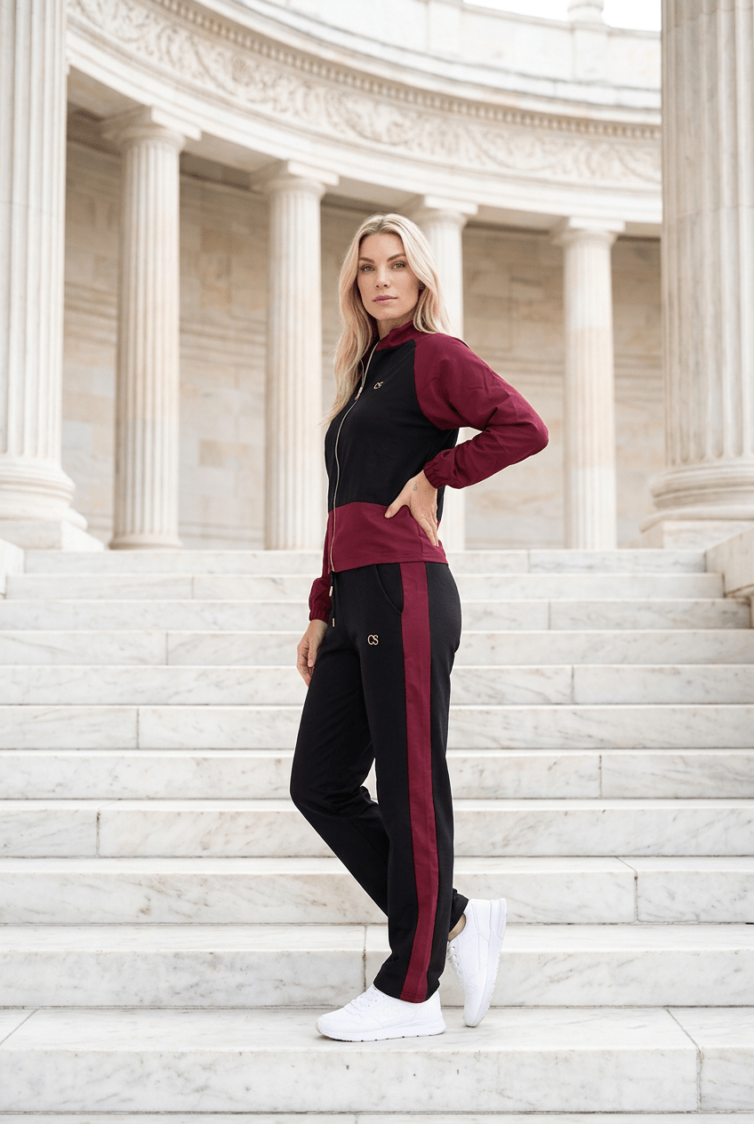 Jogginganzug Damen – Loungewear Set mit goldenen Details | Milano Royal Boutique - Milano Royal Boutique