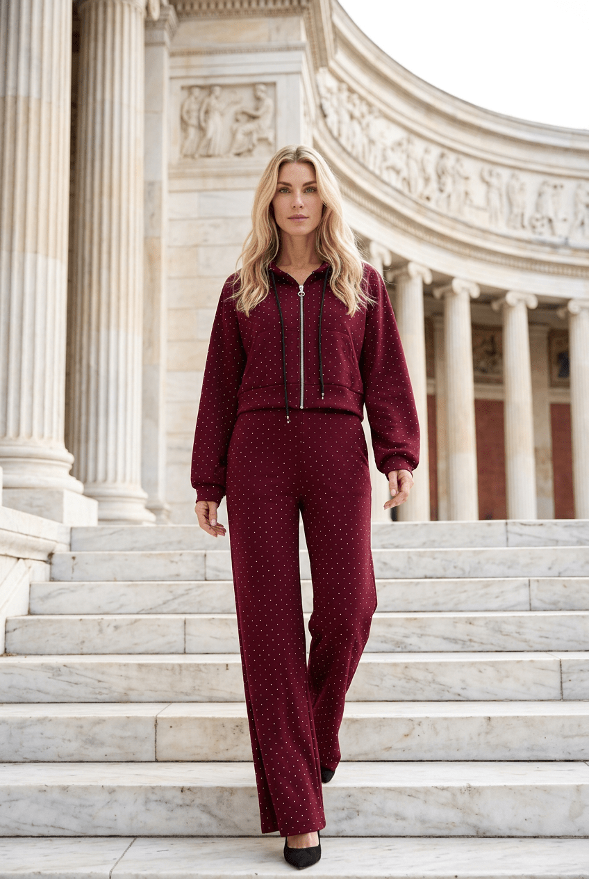 Jogginganzug mit Steine - Milano Royal Boutique