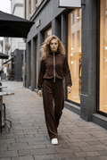 Jogginganzug Punkte /Choco/ - Milano Royal Boutique