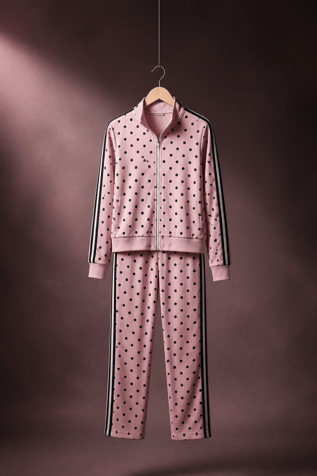 Jogginganzug Punkte /Pink/ - Milano Royal Boutique