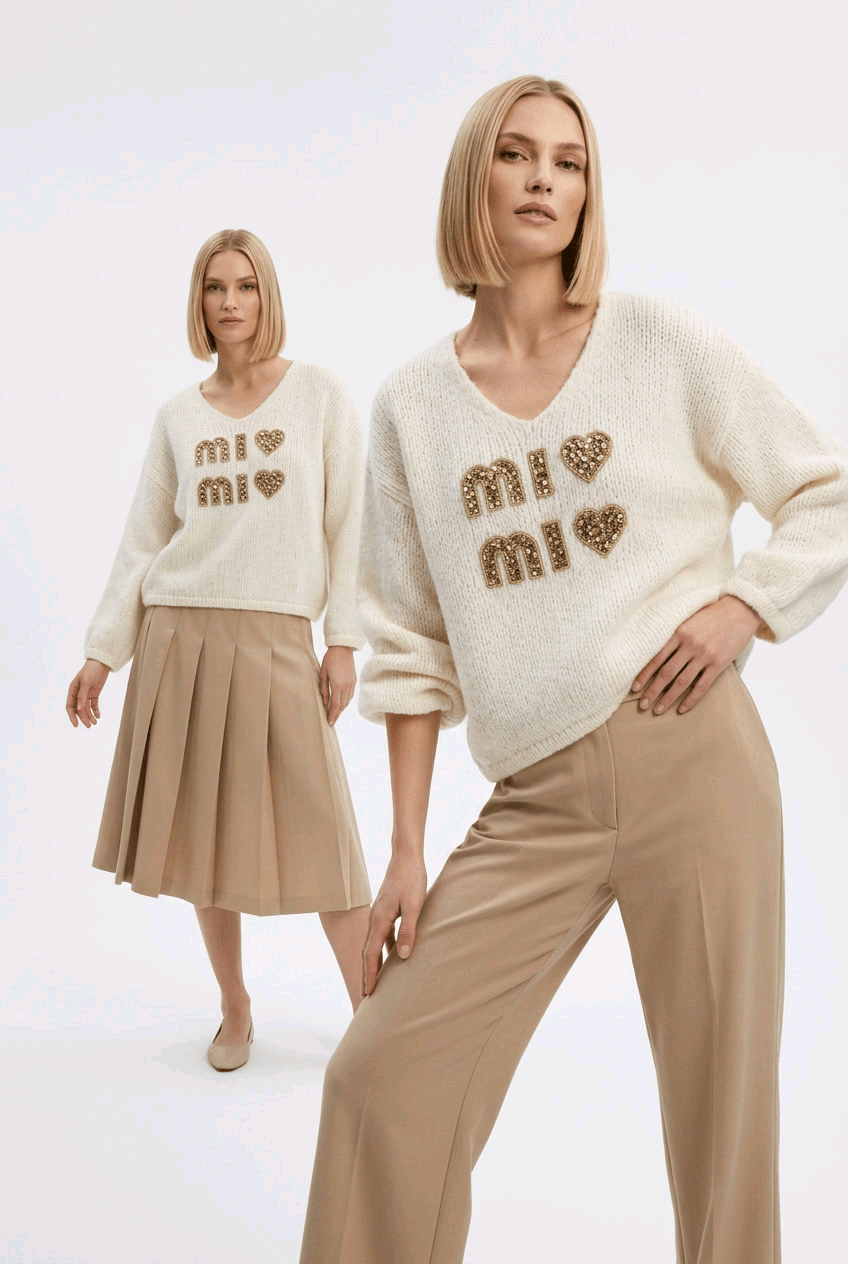 Mi Mi Teddy Pullover - Milano Royal Boutique