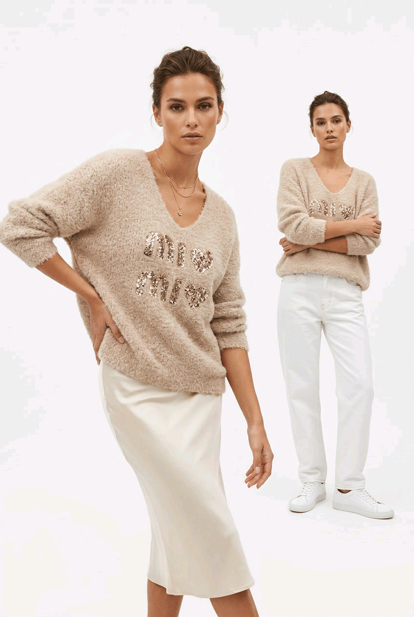 Mi Mi Teddy Pullover - Milano Royal Boutique