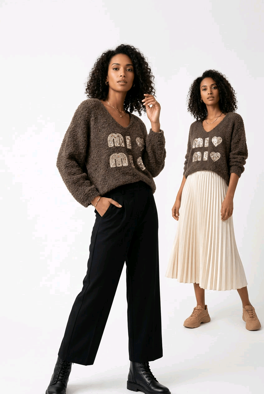 Mi Mi Teddy Pullover - Milano Royal Boutique