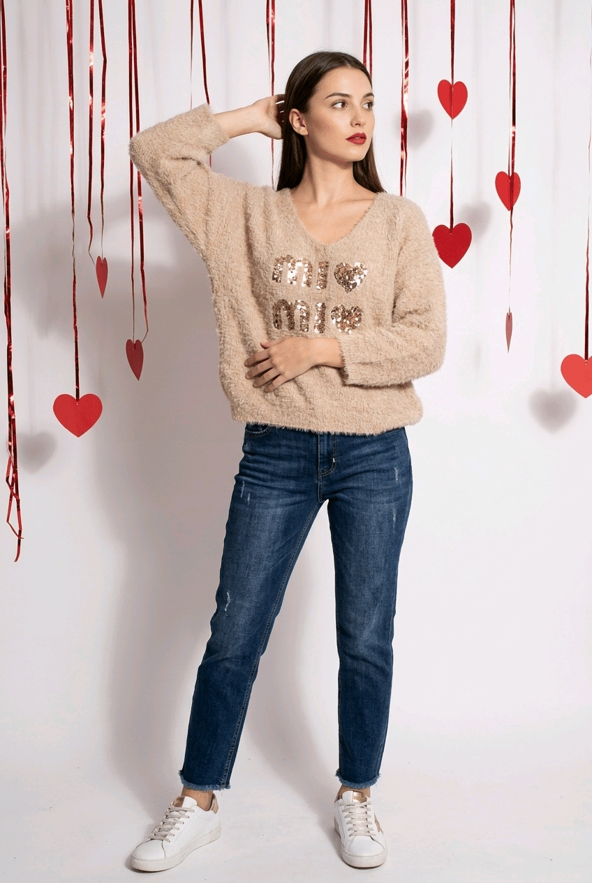 Mi Mi Teddy Pullover - Milano Royal Boutique