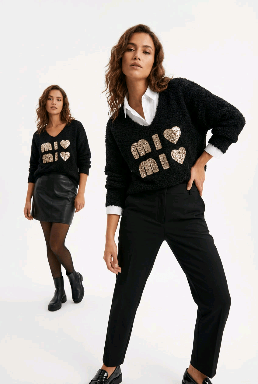 Mi Mi Teddy Pullover - Milano Royal Boutique