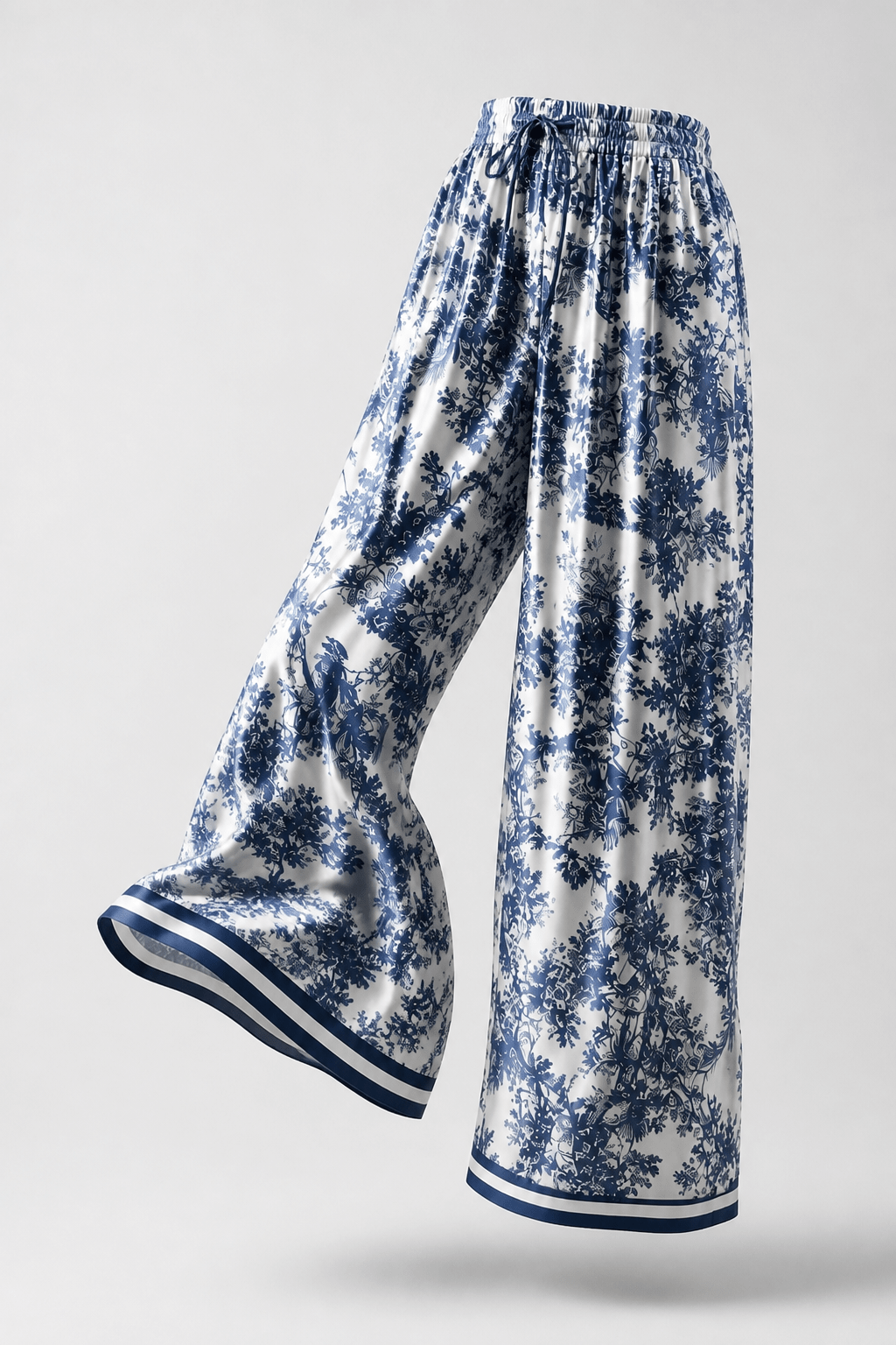 Palazzo Hosen Satin/Viskose/ - Milano Royal Boutique