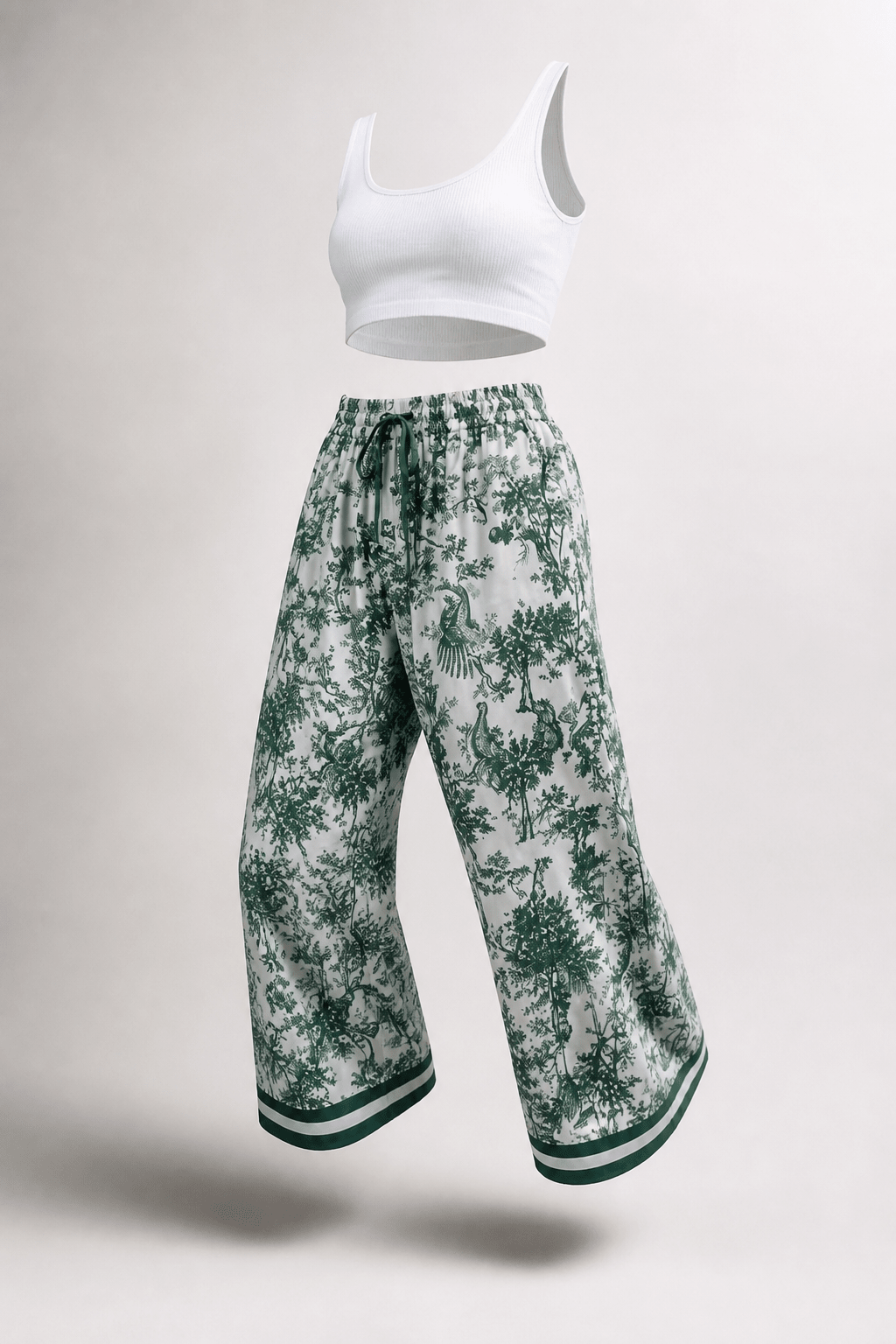 Palazzo Hosen Satin/Viskose/ - Milano Royal Boutique