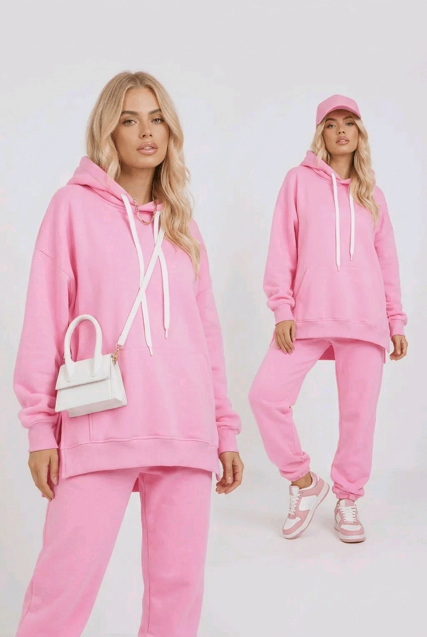 Pinky Jogginganzug Set Damen – Lässiges Sportoutfit - Milano Royal Boutique