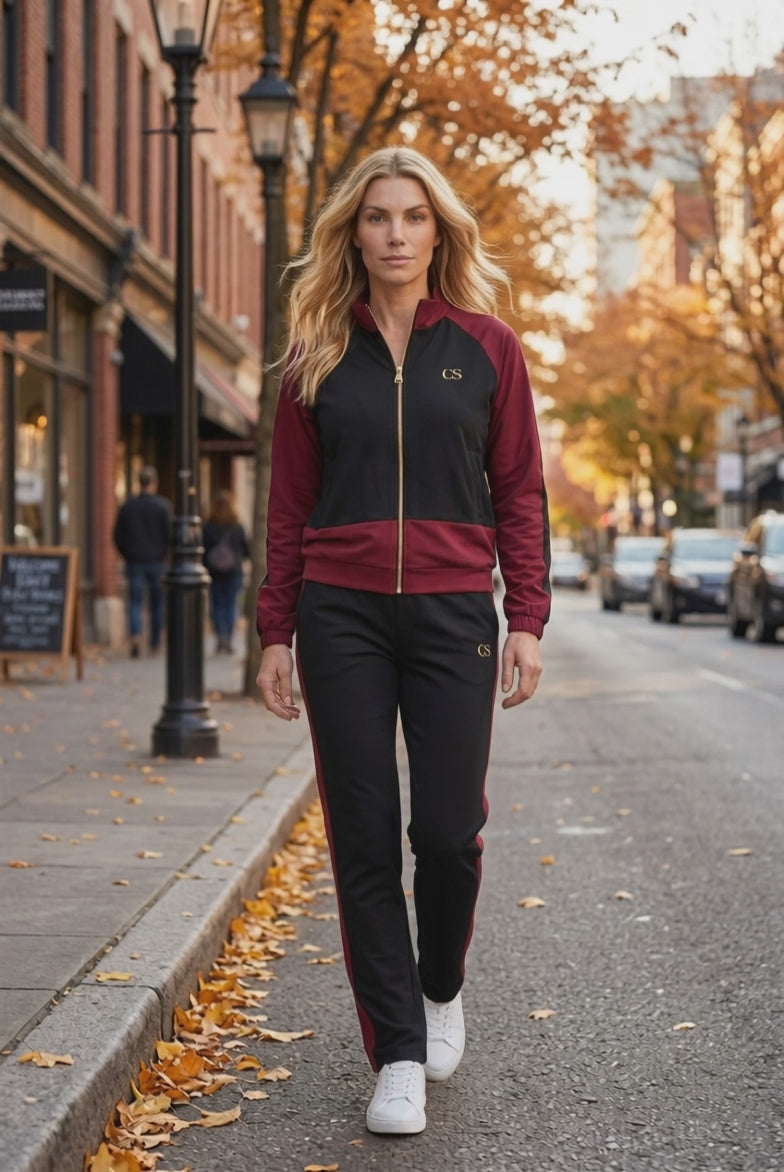 Jogginganzug Damen – Loungewear Set mit goldenen Details | Milano Royal Boutique