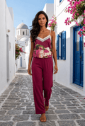 Viskose Palazzo Set /Red/ - Milano Royal Boutique